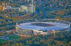 Heli-Stadionrundflug übers Rheinland