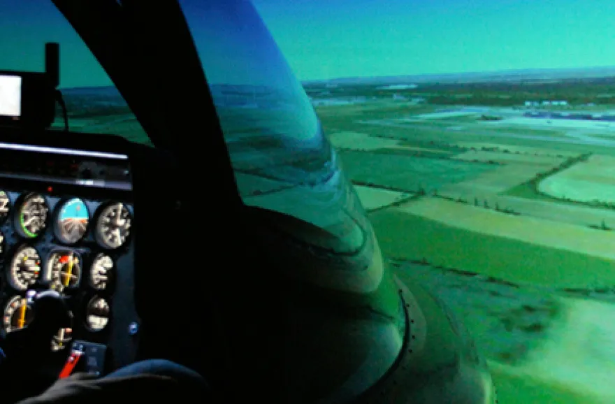 Hubschrauber-Simulator in Wien
