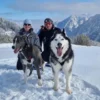 Husky Schneeschuhtrekking