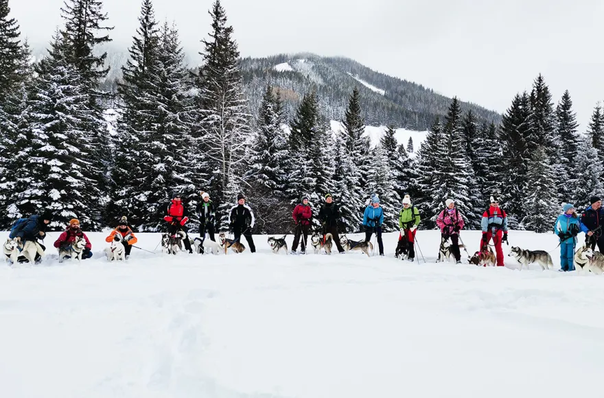 Husky Schneeschuhtrekking Postalm für 2
