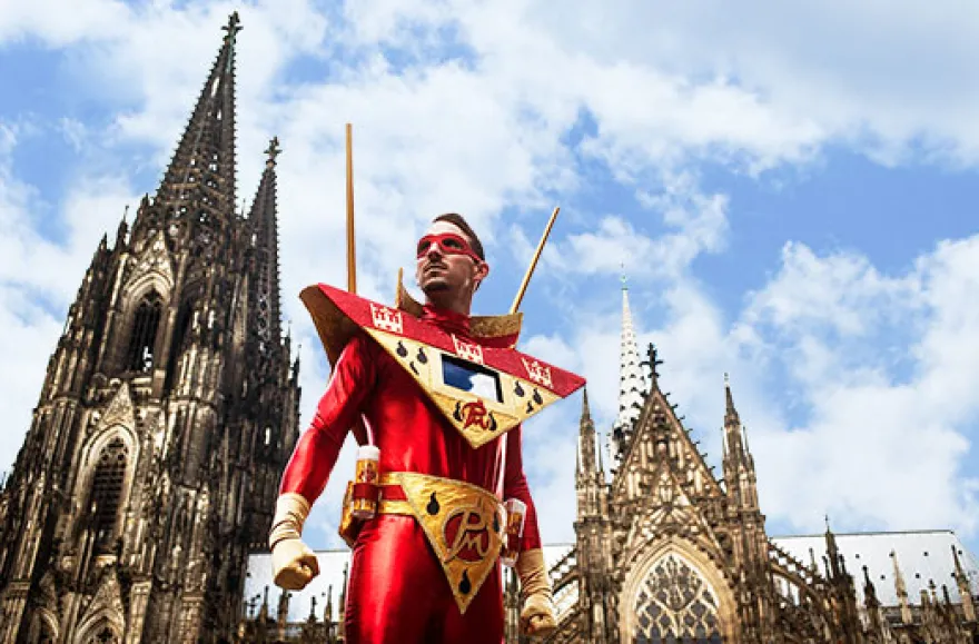 Jecke Stadtführung durch Köln für 2