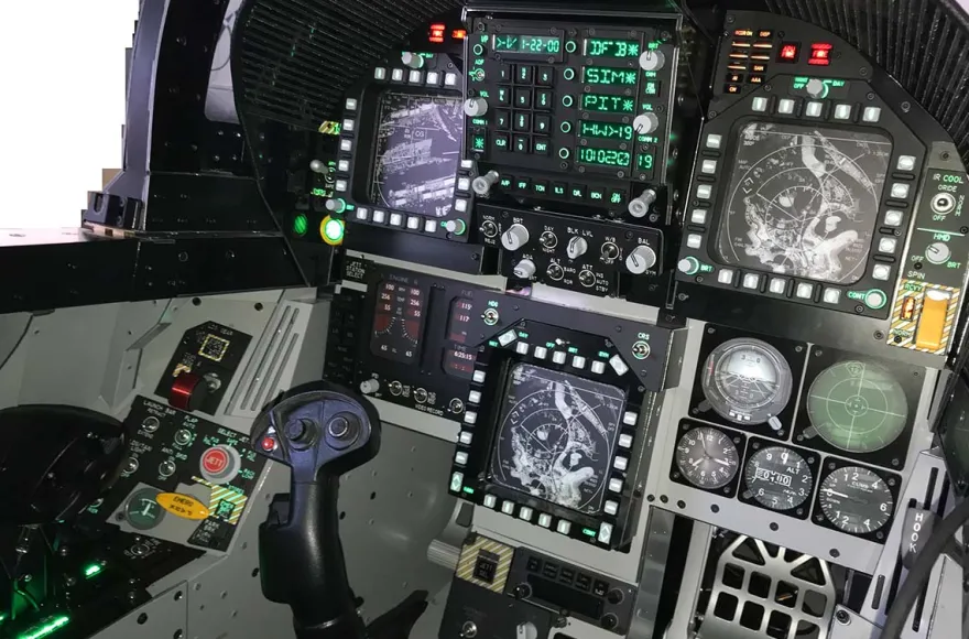 Kampfjet Simulator F18 Hornet (60min) "Maverick for a Day" Hamburg