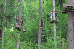 Kletterparcours im Waldseilgarten