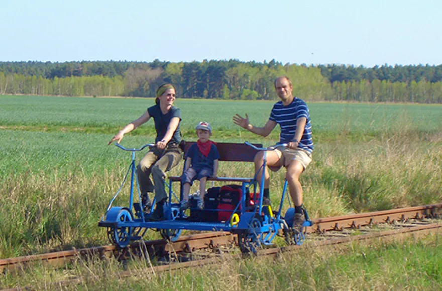 Kurzurlaub mit Draisinenfahrt in Brandenburg für 2