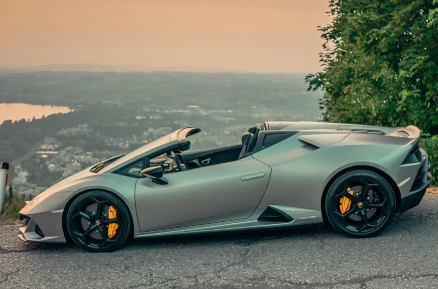 Lamborghini Huracan Evo Spyder fahren Widnau (6 Std.)