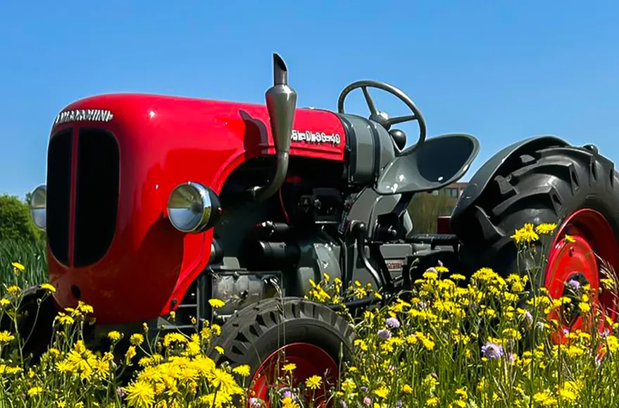 Lamborghini Traktor fahren Sindelfingen (Sonnenaufgang)