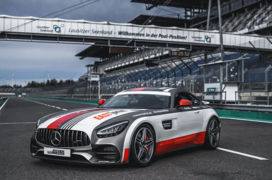 Mercedes AMG GT-S Renntaxi (3 Rdn.)