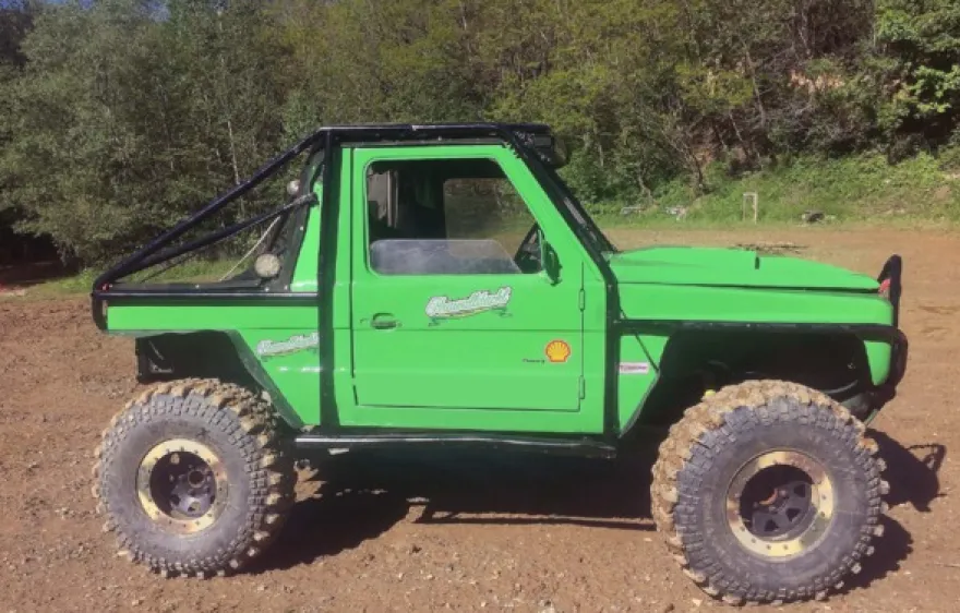 Mercedes Puch G offroad fahren in Stockerau