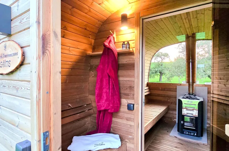 Mobile Panoramasauna mieten Wangen im Allgäu (Wochenendmiete)