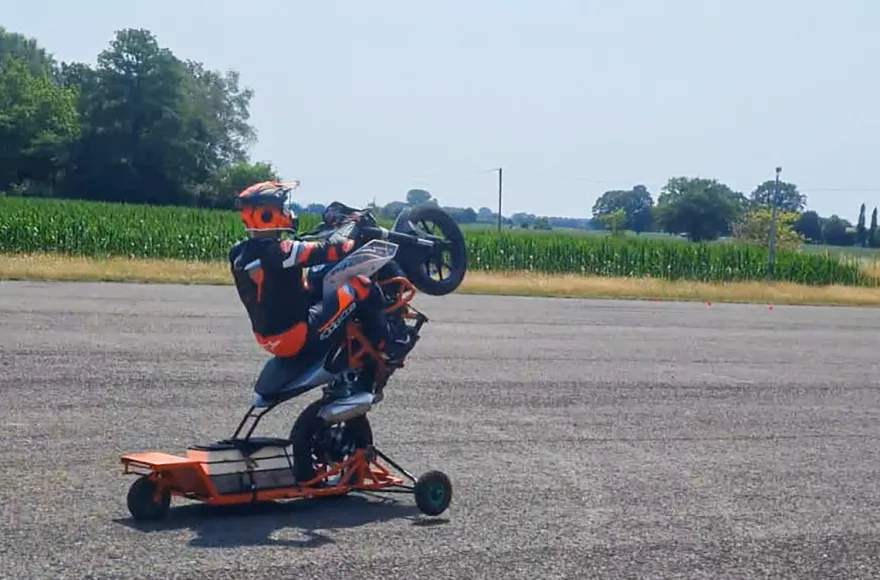 Motorrad Stunt Training Lübbecke