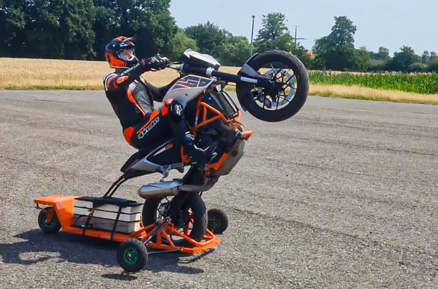 Motorrad Stunt Training Lübbecke