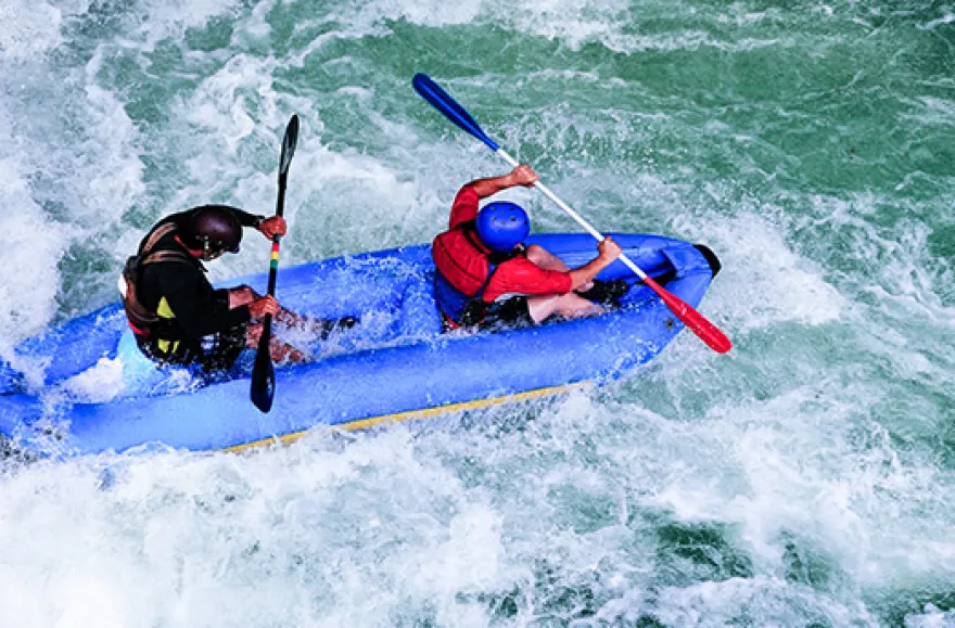 Power-Rafting bei Kiefersfelden