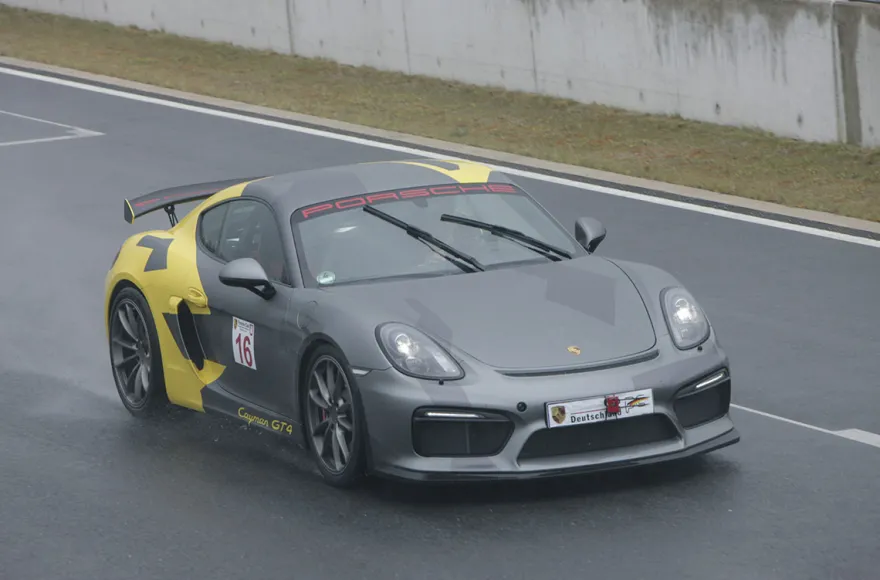 Renntaxi Porsche Cayman (3 Rdn.)