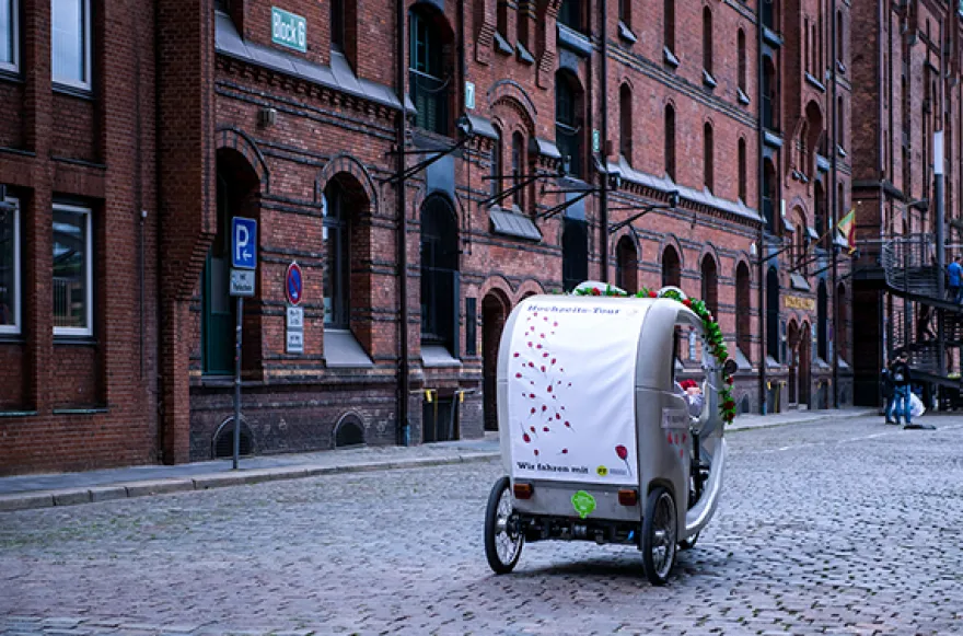 Rikscha Tour in Hamburg für 2