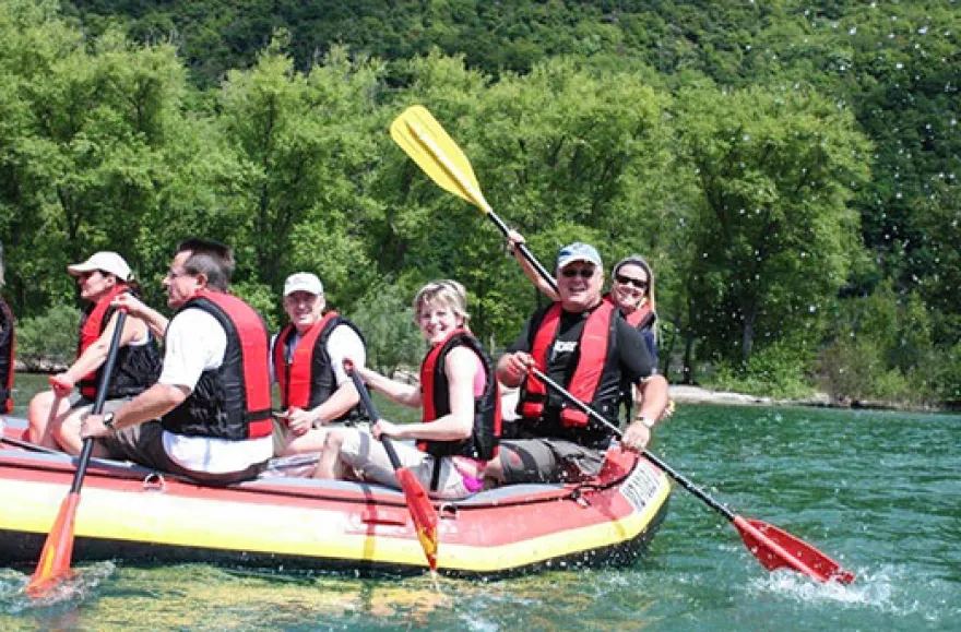 Riverrafting auf dem Rhein bei Assmannshausen