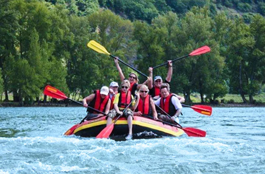 Riverrafting auf dem Rhein bei Assmannshausen