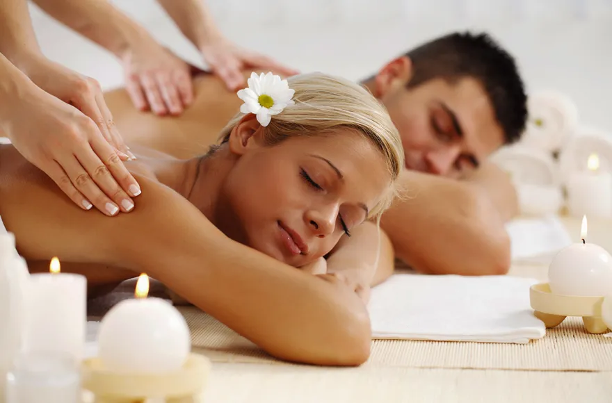 Romantische Massage für 2