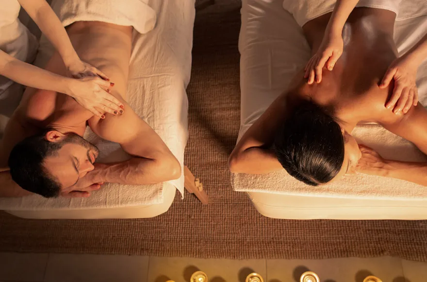 Romantische Massage für 2