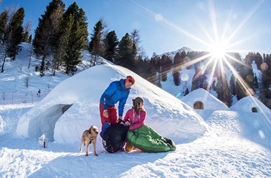 Romantische Nacht im Iglu in Südtirol für 2