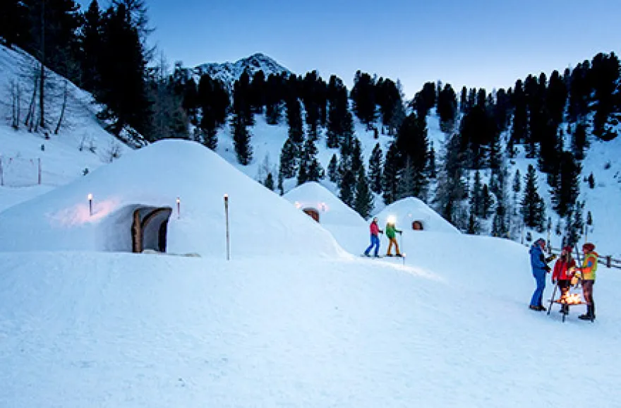 Romantische Nacht im Iglu in Südtirol für 2