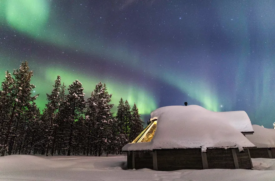 Romantischer Nordlichter-Kurzurlaub in Lappland für 2