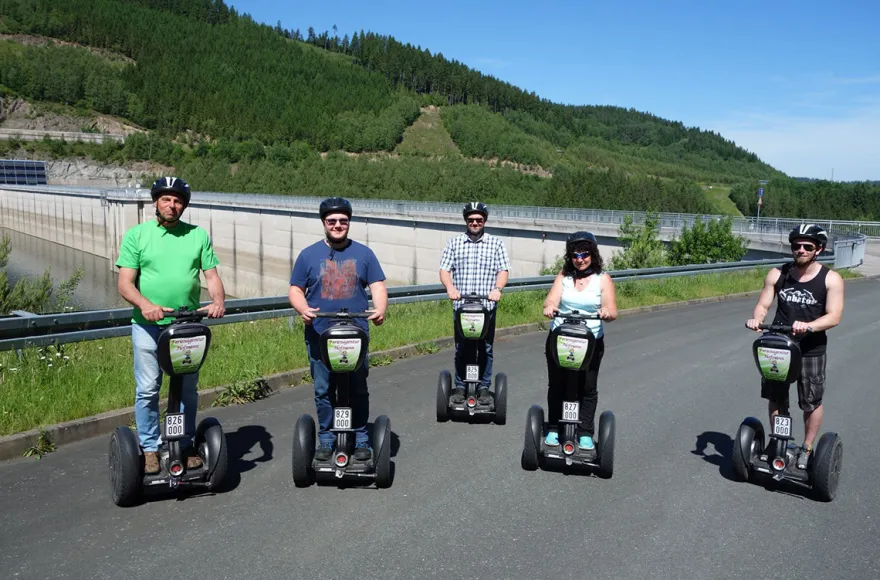 Segway fahren in Talsperre Leibis/Lichte