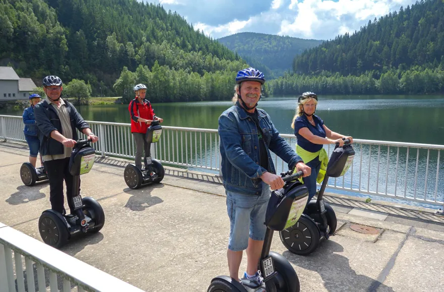 Segway fahren in Talsperre Leibis/Lichte