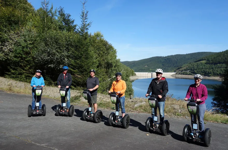 Segway fahren in Talsperre Leibis/Lichte