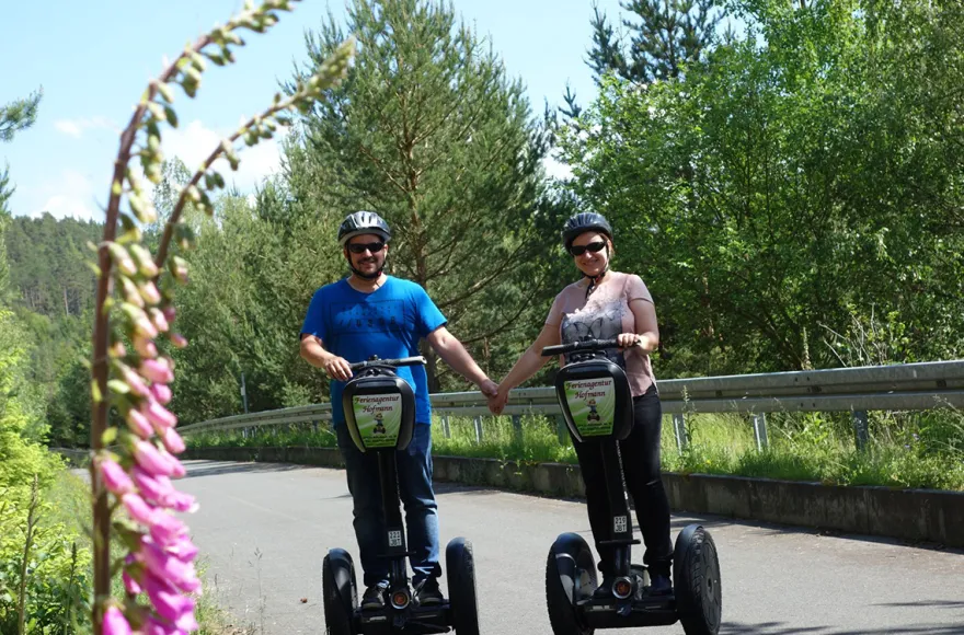 Segway fahren in Talsperre Leibis/Lichte