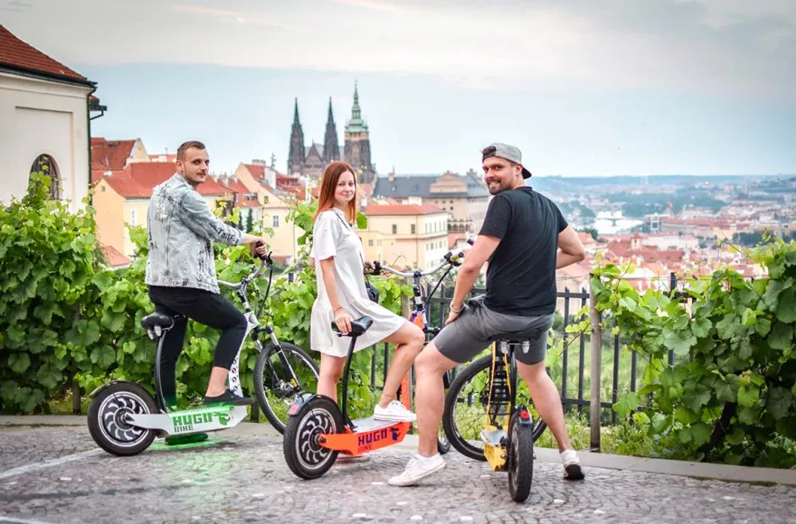 Sightseeing mit dem E-Scooter in Prag