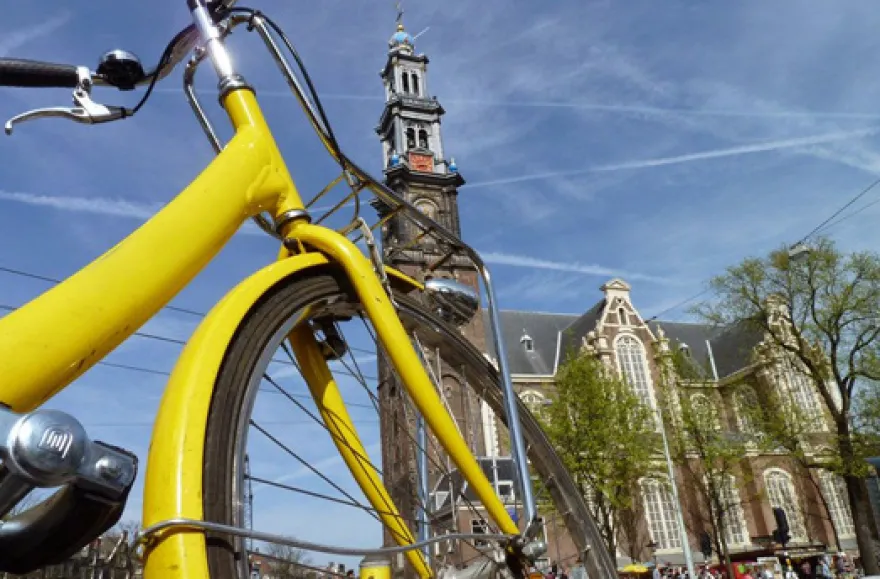 Sightseeing-Radtour durch Amsterdam für 2