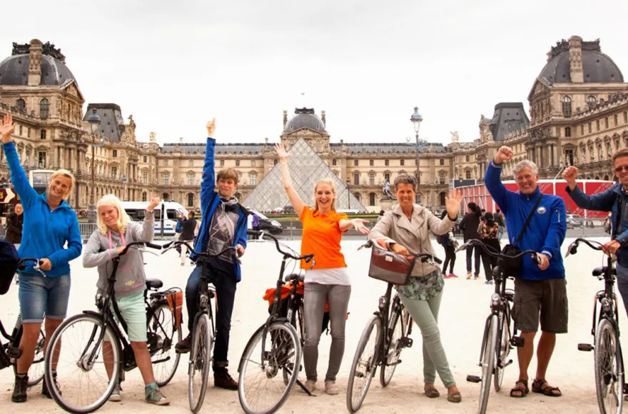 Sightseeing-Radtour durch Paris
