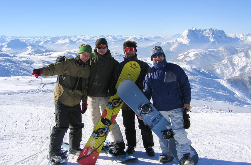 Snowboard Einsteigerkurs auf der Winklmoosalm