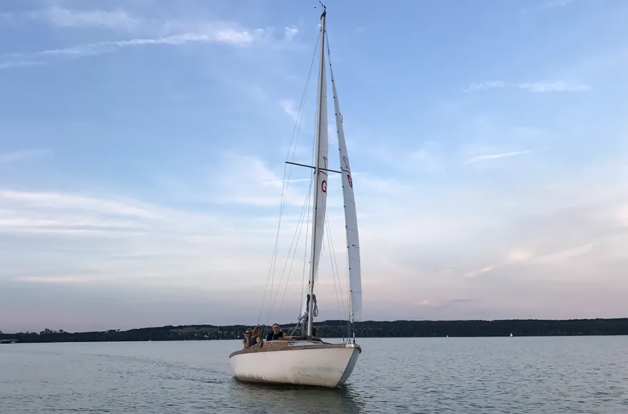 Sunset Sailing Utting am Ammersee