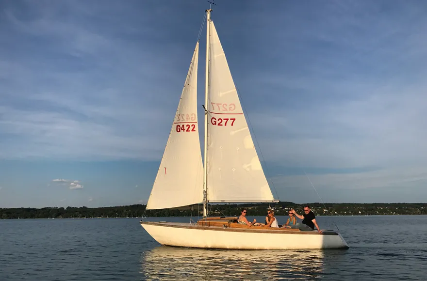 Sunset Sailing Utting am Ammersee
