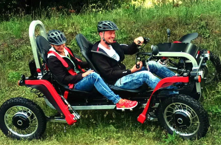 Swincar Tandem Tour für 2 Stiege (2 Std.)