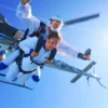 Tandemfallschirmsprung Mosbach aus Helikopter