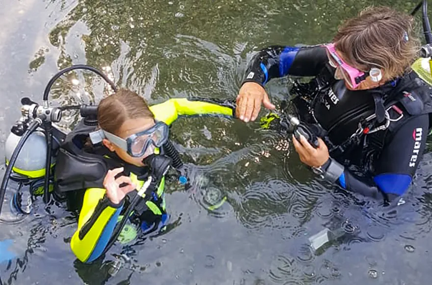Tauchschnupperkurs im See Illerrieden