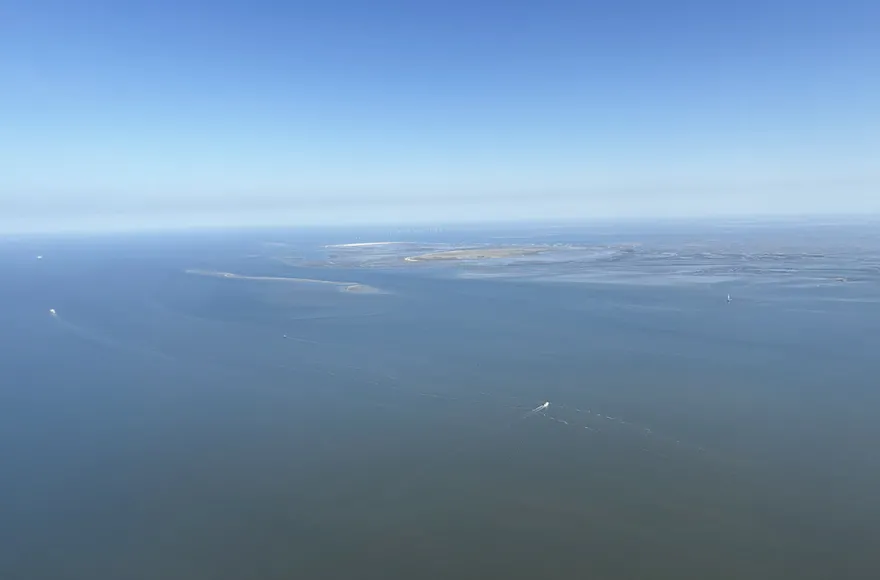 Tragschrauber Flug Nordsee Inseln