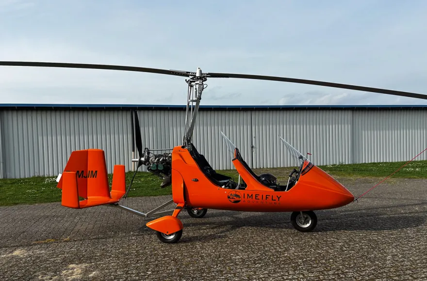 Tragschrauber Flug Nordsee Inseln