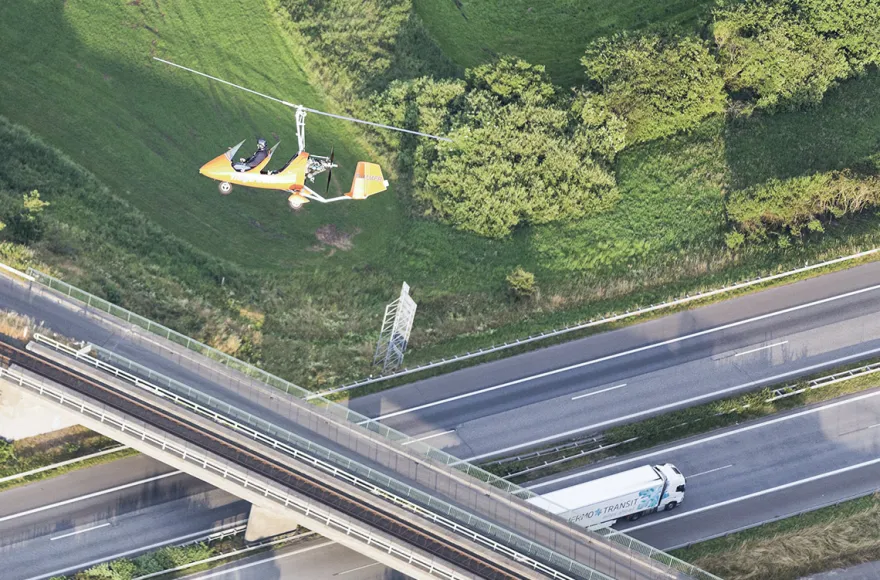 Tragschrauber Rundflug Hörsten