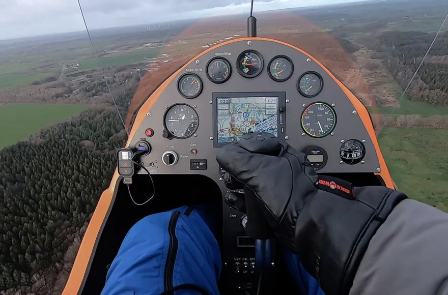 Tragschrauber Rundflug Hörsten