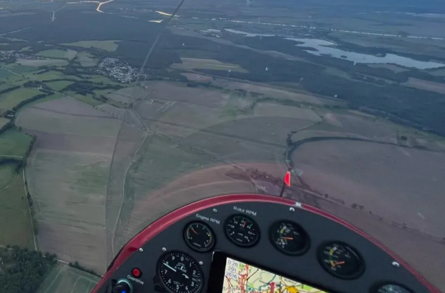 Tragschrauber selber fliegen Magdeburg (60 Min.)