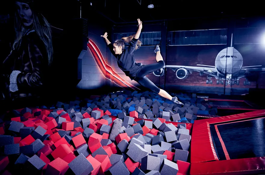 Trampolinhalle Wiesbaden für 2