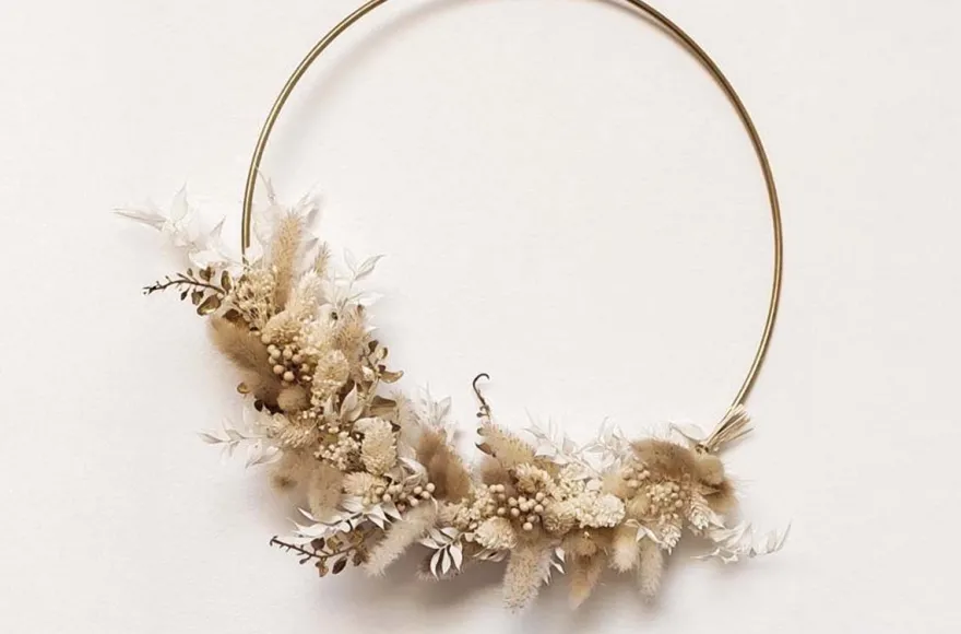 Trockenblumenring selber machen München