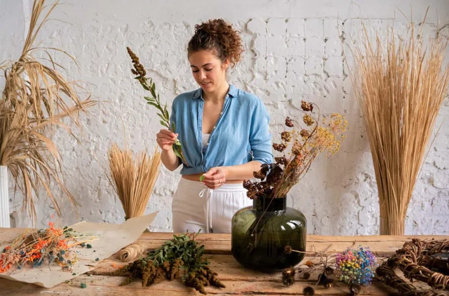 Trockenblumen Workshop Köln