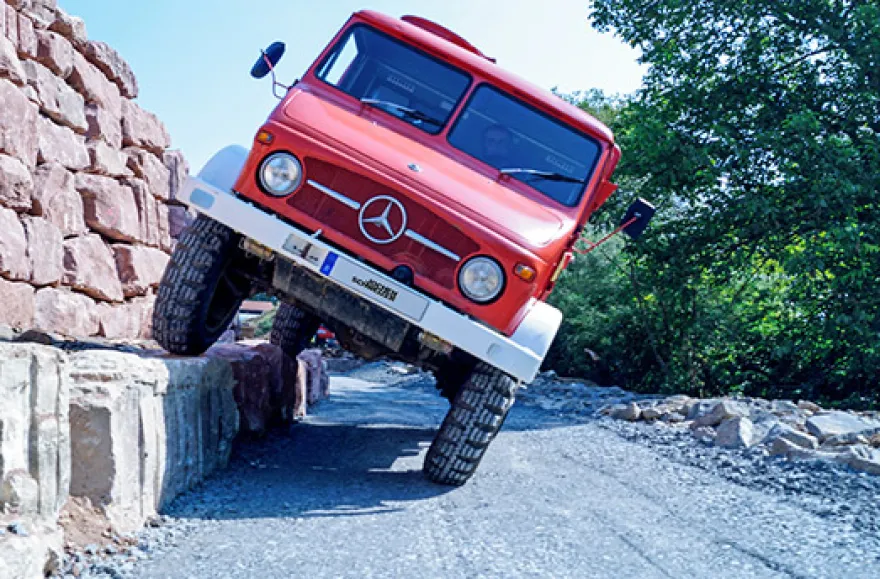 Unimog On- und Offroad fahren in Sinsheim