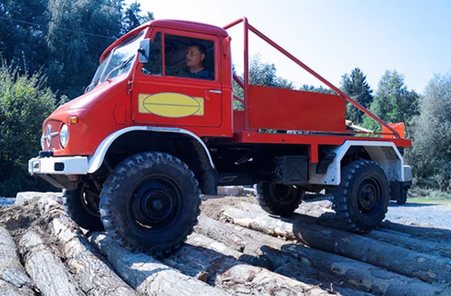 Unimog On- und Offroad fahren in Sinsheim