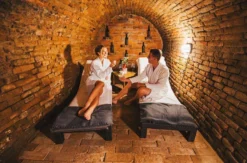 Urlaub mit Freunden im Weinfass mit Wellness Grub an der March