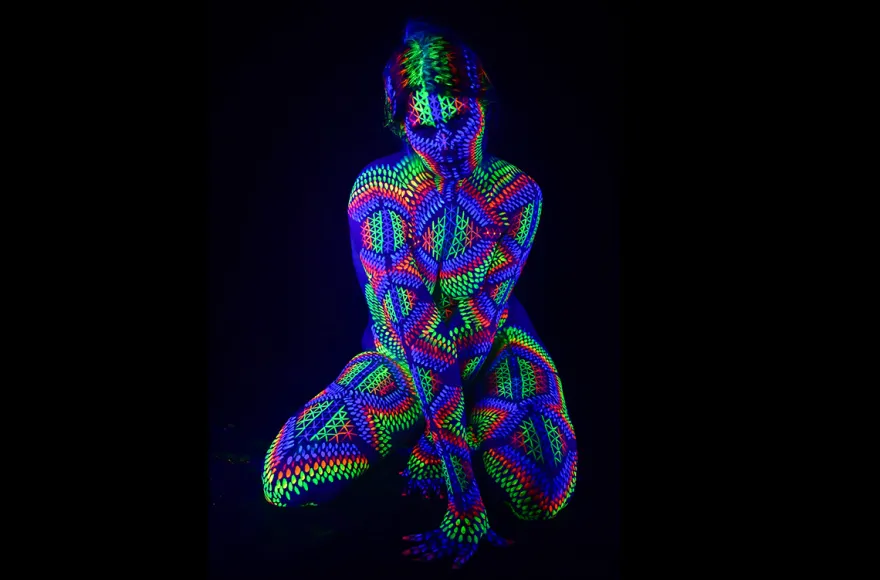 UV-Effekt-Bodypainting Farchant
